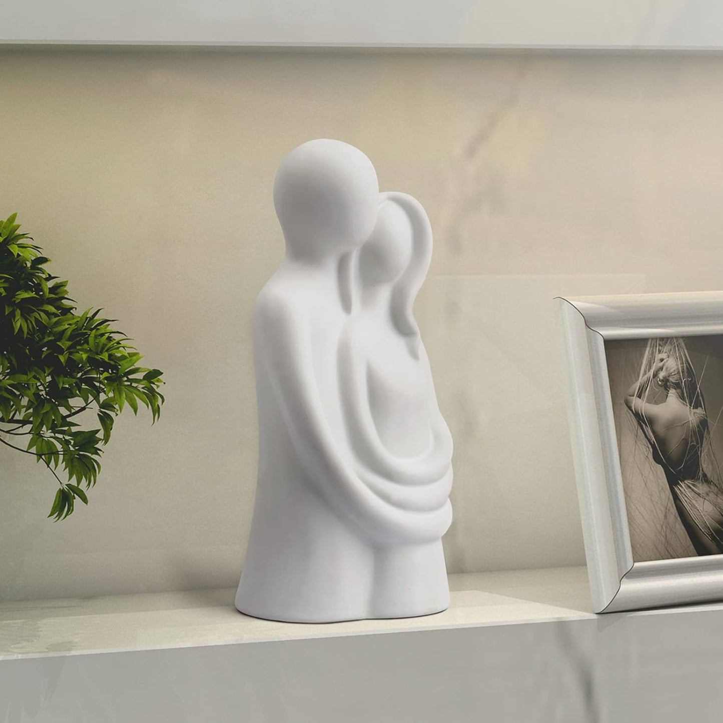 Ceramic Hugging Couple Figurine