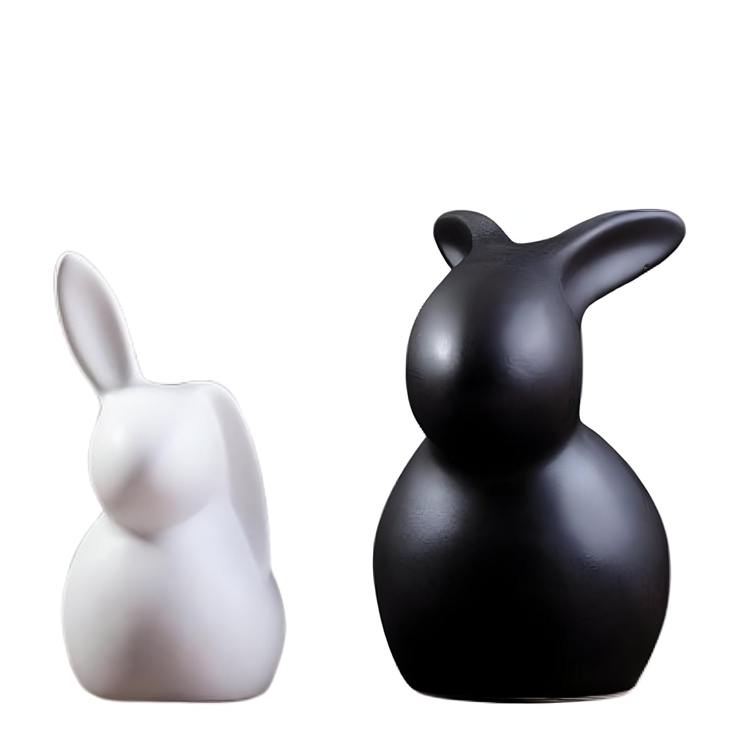 Ceramic Rabbit set of 2 Figurine