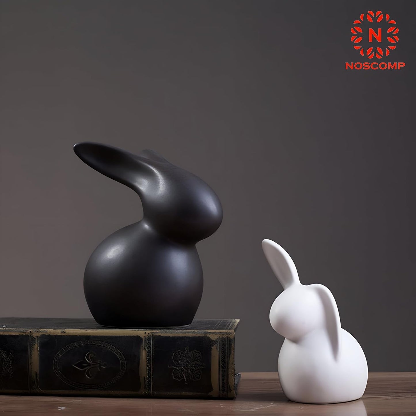 Ceramic Rabbit set of 2 Figurine