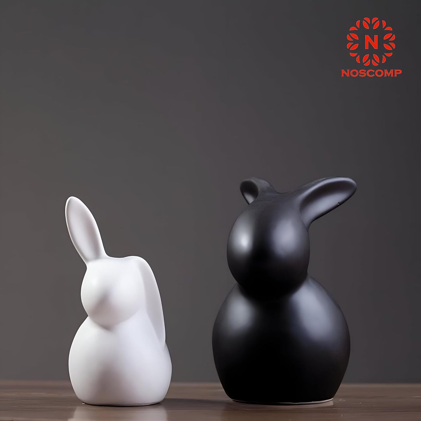 Ceramic Rabbit set of 2 Figurine