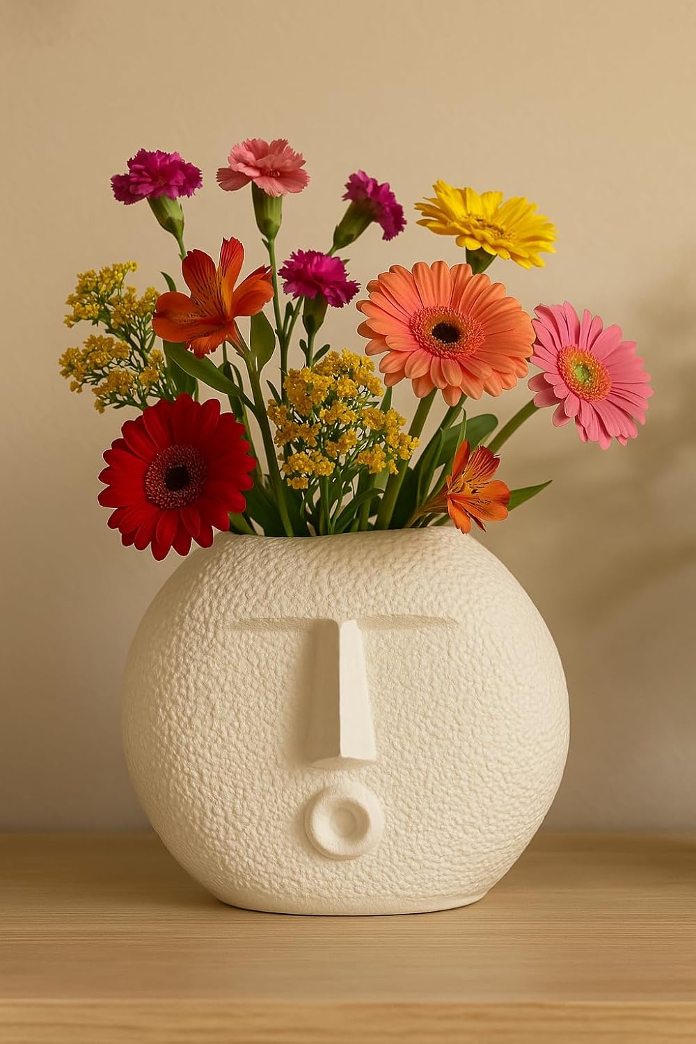 Ceramic Face Vase