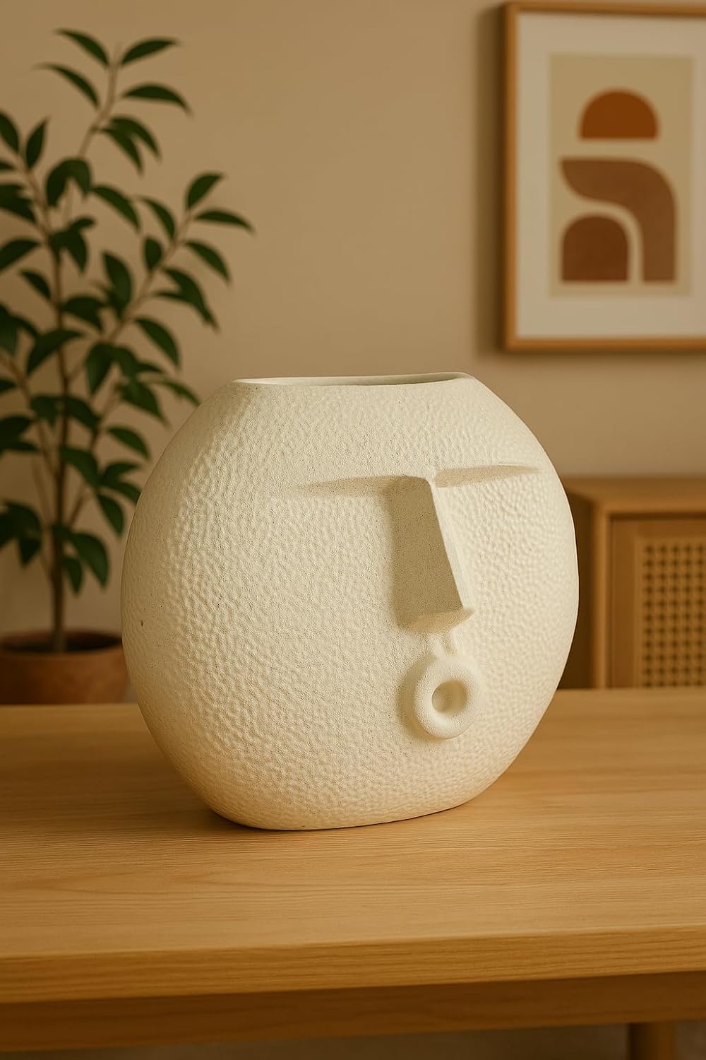 Ceramic Face Vase