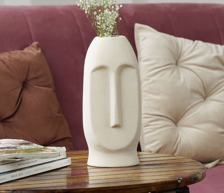 Ceramic Face vase Tall