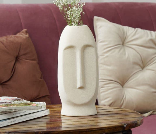 Ceramic Face vase Tall